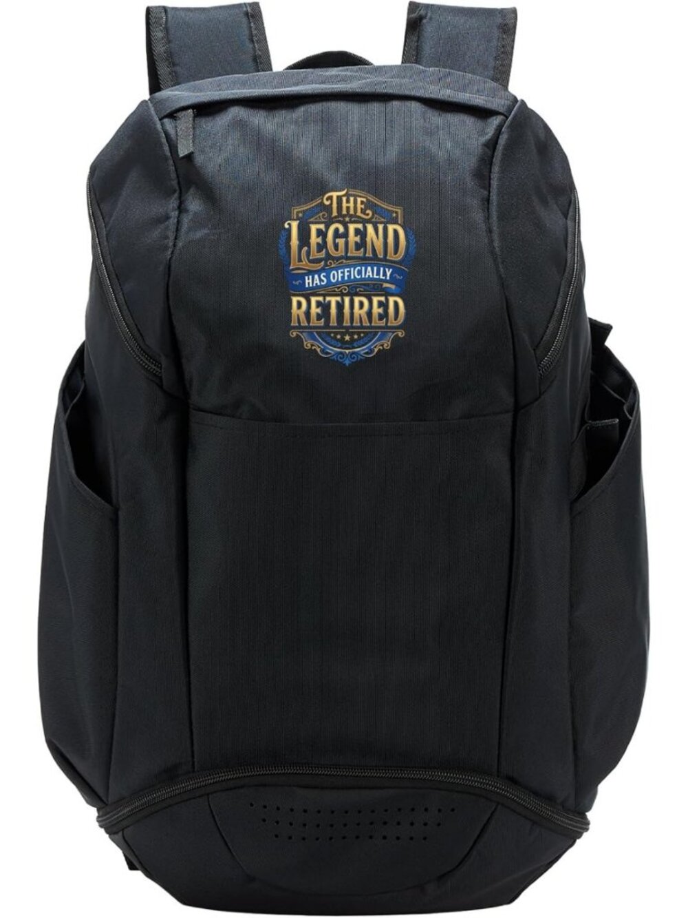 Vintage Retirement Graphic Sport Backpack | Fun Legend Retired Design, Perfect